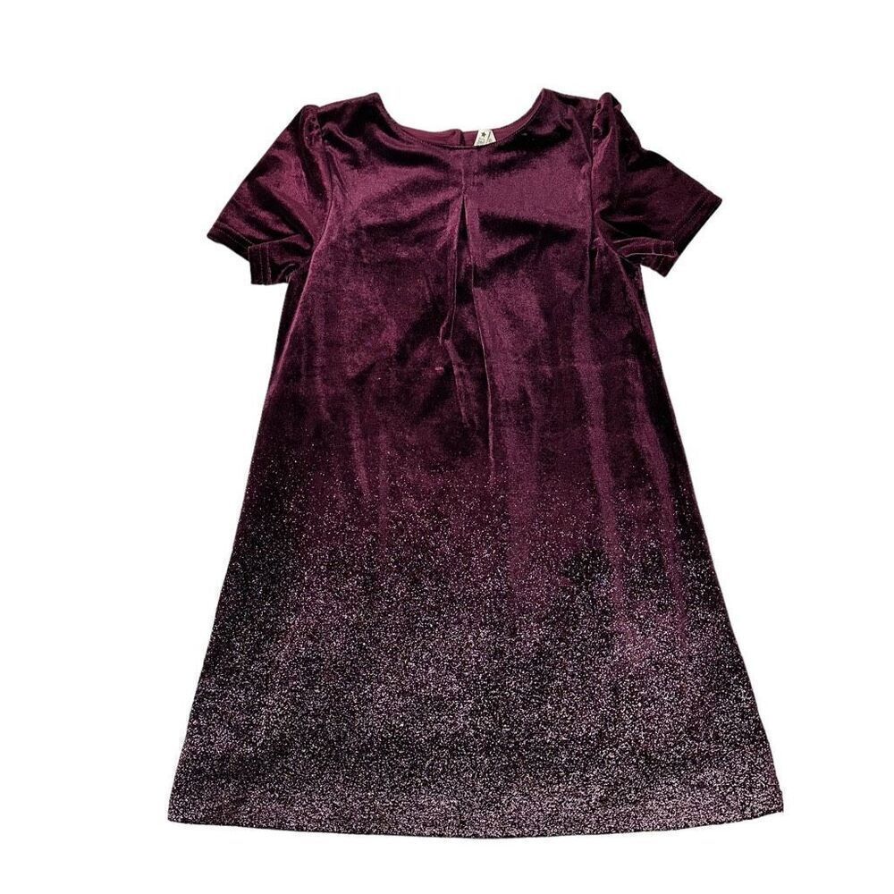 Primark Little Stitches Sparkle Burgundy Dress size 8-9 Holiday Special Occasion